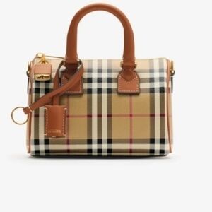 Plaid Designer Inspired Mini Bowling Bag